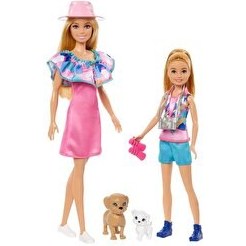 Resim Barbie ve Stacie Kız Kardeşler 2'li Paket HRM09 