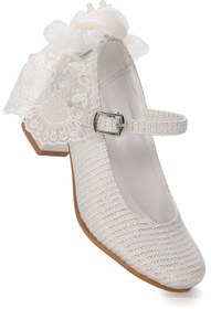 Resim KARAMAZI Cara Çupra Günlük Kız Çocuk 4 Cm Topuklu Abiye Ayakkabı 