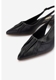 Resim Valmenti Kadın Siyah Topuklu Ayakkabı 858 560201 Bn Ayk Y25 Sıyah Nappa Siyah 