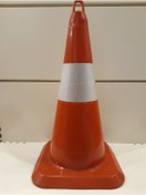 Resim Üstün Trafik Konisi Reflektifli Pvc (silikonlu) Kırılmaz Otopark Duba 50 Cm 