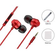 Resim Kırmızı Eardeco Spor Kulak İçi Kablolu Kulaklıklar Telefon Kulaklık Kulakiçi Kulaklık Stereo Bas Hıfı Kulaklık Ile Tel Müzik Xiaomi Iphone 