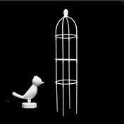 Resim Willowhaven Beyaz 47.24" Çok Katlı Bahçe Çardağı - Pencere Balkon İçin Dayanıklı Tırmanıcı Bitki Filesi 