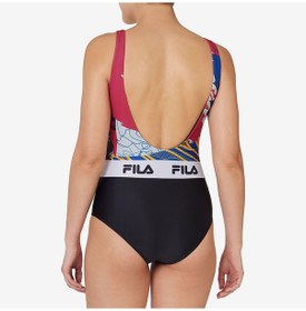 Resim Fuşya Fila Kadın Mayo Allover Print Onepiece Lw411143 Fuşya 