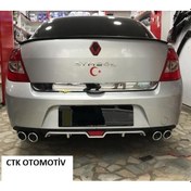 Resim Renault Clio Symbol Krom 4 Egzoz Difüzör Ürün Difrizör 