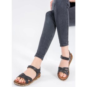 Resim Fox Shoes Siyah Kadın Sandalet F288061409 