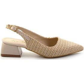 Resim Bej Kadın Klasik Topuklu Ayakkabı K01823123318 Bej 