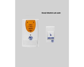 Resim Zero Land Muratech Kolay Kullanımlı Kablosuz Kapı Zili Şık ve Sade Tasarım 