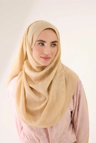 Resim İmannoor Ferah Şal-242-3038-70x200 Bej 