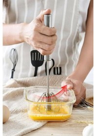 Resim Hometarz Basmalı Çırpıcı Karıştırıcı Otomatik İnox Çelik 31 CM Inox 