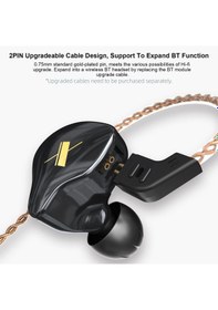 Resim Kz Edx 1dd Hıfı Kablolu Kulak İçi Monitör Kulaklık Siyah Diğer 