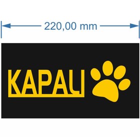 Resim mars tasarım Ahşap Ayna Pleksi Açık Kapalı VETERİNER PETSHOP PATİ SİMGELİ Mağaza Kapı Yönlendirme 