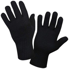 Resim Orta Kalın Siyah Sıcak Tutan Yün Kışlık Kadın Erkek Eldiven Unisex 1 Çift Antrasit Melanj 