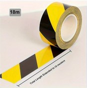 Resim Willowhaven 2 Adet 1.77inç Pvc Uyarı Bandı Siyah Sarı Şeritli Su Geçirmez Dayanıklı 