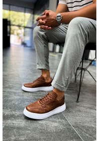 Resim Pabucmarketi Oxford Bağcıklı Erkek Günlük Ayakkabı Taba 