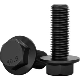 Resim Flanşlı Civata Siyah M6x45 20 Adet Akb 8.8 Dın6921 Galvaniz Kaplama - 