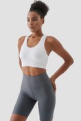 Resim Superstacy Rhea Dikişsiz Beyaz Spor Bra 