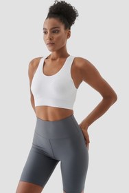 Resim Superstacy Rhea Dikişsiz Beyaz Spor Bra 