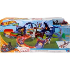 Resim Hot Wheels Racerverse Marvel 2 Araçlı Pist Seti Hpl34 
