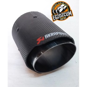 Resim 76 Mm. Içi Krom Tek Çıkış Akrapoviç Egzoz Ucu 1 Adet Eksoz Çıkışı 