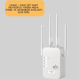 Resim Yüksek Hızlı Parazit Önleyici Wifi Repeater Router 