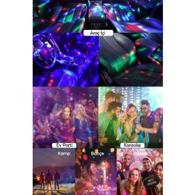Resim Astraled Sese Duyarlı Mini Disko Topu USB Telefon Mikrofon Uyumlu Parti LED 