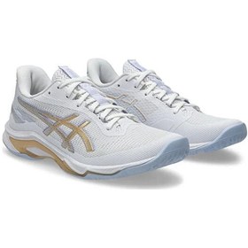 Resim Asics Netburner Ballistic Ff 4 Unisex Voleybol Ayakkabısı 1052a083-102 Beyaz Beyaz 