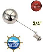 Resim Krom Şamandıra 316 Kalite Cf8m Paslanmaz 3/4'' Flatör 