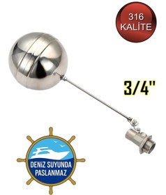 Resim Krom Şamandıra 316 Kalite Cf8m Paslanmaz 3/4'' Flatör 