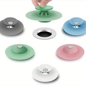 Resim 2'si 1 Arada Silikon Drenaj Tıpası & Süzgeç - Duş, Küvet, Lavabo için Saç Tutucu - Mutfak, Banyo, Çamaşır Odası Zeminleri için Kaymaz Tutma Kapak, Sıcak Banyo Küveti Koruyucu, Filtreler, Ev Aksesuarları 
