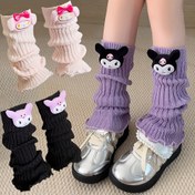 Resim 1 Çift Sanrio for kuromi Melody Karikatür Çorap - Sevimli Karakter Tasarımlı, Mor Siyah Beyaz Pembe, Elde Yıkama veya Kuru Temizleme, Günlük Giyim İçin Mükemmel, Şirin Çoraplar, Eğlenceli Çorap Tasarımı, Yumuşak Malzeme 
