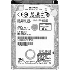 Resim Hitachi Oem Dahili HDD Notebook Hıtachı 160 GB W-7009-NEOS 2.5'' Harddisk 000,002 