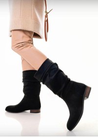 Resim rabellashoes rabella uzun siyah kısa model körüklü çizme 