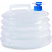 Resim Samdoo 15l Taşınabilir Katlanabilir Pe Su Torbası, Kapaklı, Akış Kontrolü, Kamp Ve Doğa Etkinlikleri İçin Şeffaf 