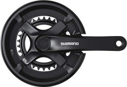 Resim Shimano FC-TY501-2 46-30t 170mm 7-8V 2li Aynakol Kapaklı Siyah* 