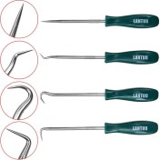 Resim Xiyu Shop 4 Adet Pick Kanca Araçları Stili Audew Kauçuk O-Ring Kiti Yağ Keçesi Tornavidalar Seti Garajlar Için Toplama Kancaları Genel Tesisatçılar Mekanik Atölye Araçları (Yurt Dışından) 