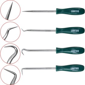 Resim Xiyu Shop 4 Adet Pick Kanca Araçları Stili Audew Kauçuk O-Ring Kiti Yağ Keçesi Tornavidalar Seti Garajlar Için Toplama Kancaları Genel Tesisatçılar Mekanik Atölye Araçları (Yurt Dışından) 