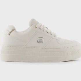 Resim Armani Exchange Bayan Ayakkabı Xw001631 Af17351 Mz128 Beyaz-gold Beyaz-gold 