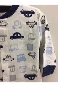 Resim Mini Okyanus Bebe Desenli Bebek Pijama Takım 