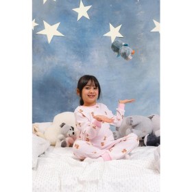 Resim Perendi Kız Çocuk %100 Pamuk Pijama Takımı 