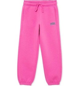Resim Mavi Logo Baskılı Eşofman Altı Pembe 