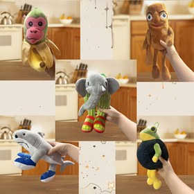 Resim Shan Hai Jing Peluş Oyuncaklar, Kaktüs Fil, Muz Maymun, Kahverengi Ahşap Çubuklar, Lastik Kurbağaları, Üç Bacaklı Köpekbalığı Figürleri, Peluş Bebekler. Festival Hediyeleri, Parti Hediyeleri, Cadılar Bayramı ve Noel Hediyeleri 