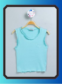 Resim edoy Genç Kız Nakışlı Pamuklu Body Slim Fit Günlük Şık Body Bluz 