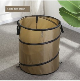 Resim Mufunye Dış Mekan Taşınabilir Çıkmaz Çöp Kutusu - Kamp, Bahçe, Bağcıklıık İçin Katlanabilir Yeşil M Boyu M Klipsli 