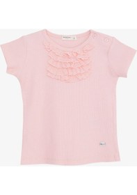 Resim Breeze Kız Bebek Tişört Güpürlü Armalı 9 Ay-3 Yaş, Somon-somon Somon 