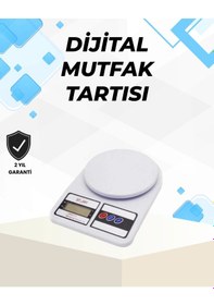 Resim Mey İthalat Hassas Tartım İçin Dijital Mutfak Terazisi 10kg / 1g Beyaz 