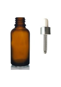 Resim 30ml Kahverengi Cam Damlalıklı 24 Adet,gümüş Kapak Beyaz Emzik, Ecza Şişesi, Damlalıklı Şişe, Propolis Şişesi, Damlatmalı Şişe, Saç Serum Şişesi, Ecza Şişesi 