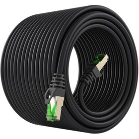 Resim aogo 20 Metre Cat 7 Patch Kablo 20m Cat7 Ethernet Kablosu 10gbps Internet Kablosu Rj45 Network Cord Patch 