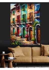 Resim Ahşap Tablo Altın Varaklı Kabartma Güller Panosu 