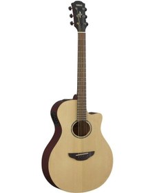 Resim Yamaha Apx600 Thinline Cutaway Elektro Akustik Gitar Natural Satin 
