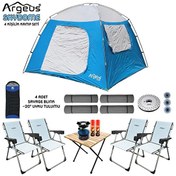 Resim Argeus Skydome 4 Kişilik 3 Mevsim Kamp Çadırı Seti 